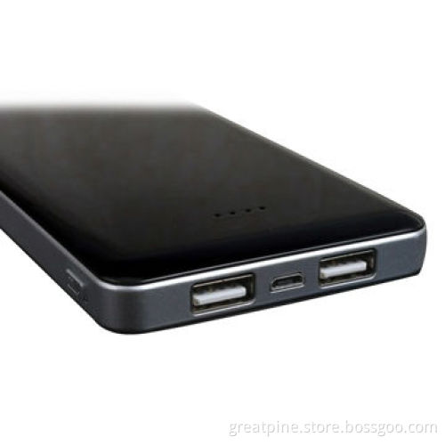 Slim and Safety Power Bank with 2 Output Charging for iPhone/Galaxy/Android Phone, 12000mAh Capacity